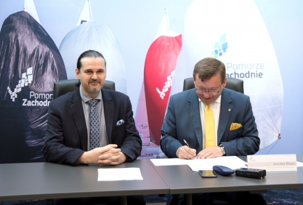 Podpisanie umów ze wsparciem z PO RYBY 2014-2020 w dn. 16 kwietnia 2019 r. w Szczecinie.