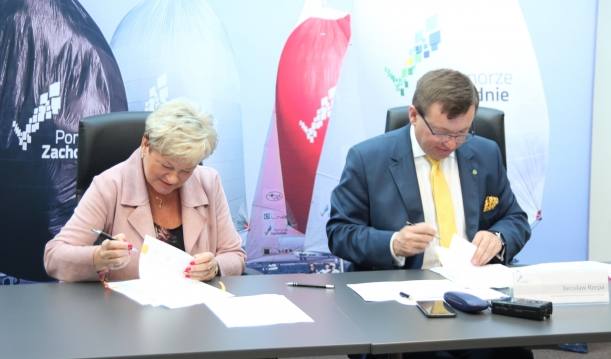 Podpisanie umów ze wsparciem z PO RYBY 2014-2020 w dn. 16 kwietnia 2019 r. w Szczecinie.